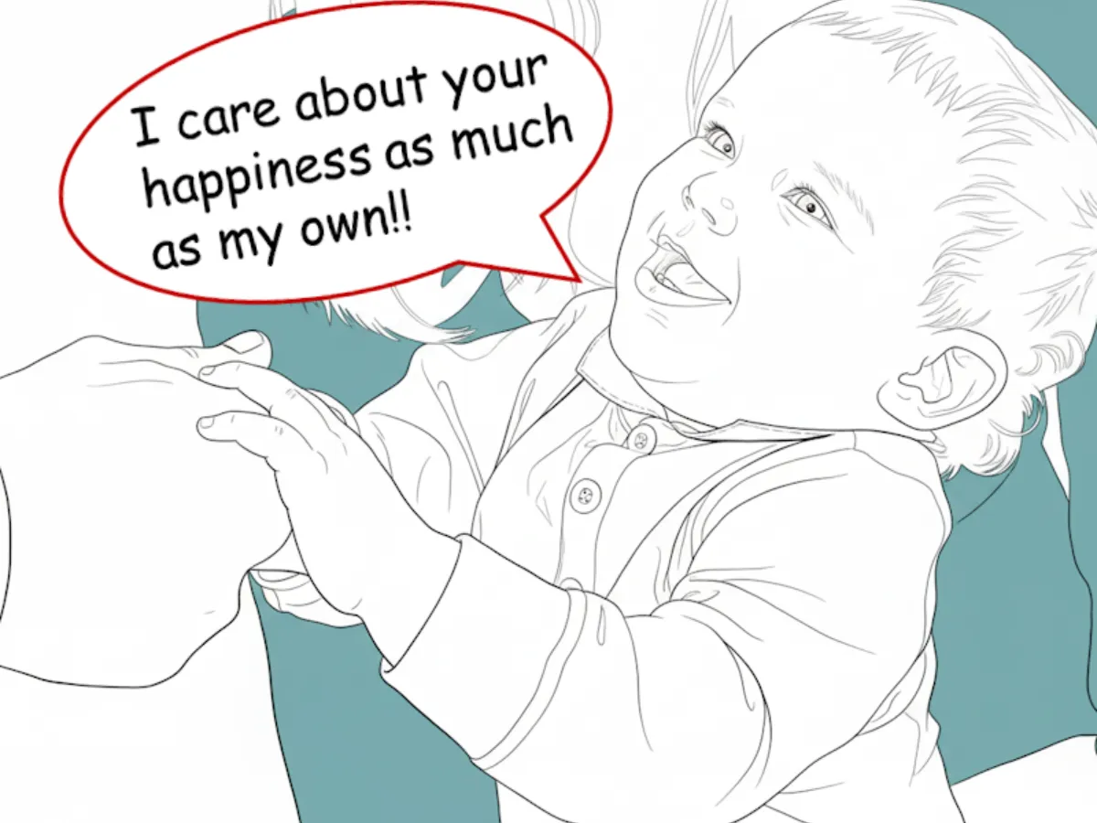 Generosity: I care about your happiness as much as my own