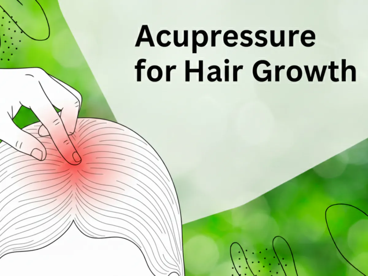 Acupressure for hair growth