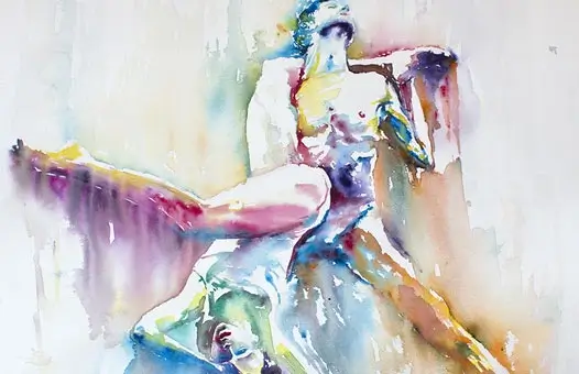 Watercolor Dance Figure A