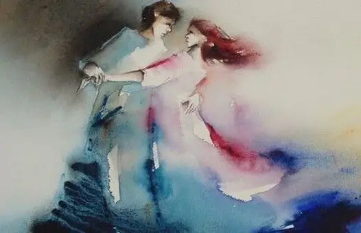 Watercolor Dance Figure B