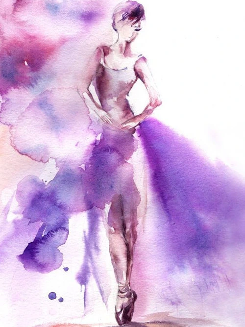 LoveMaze Watercolor Purple C