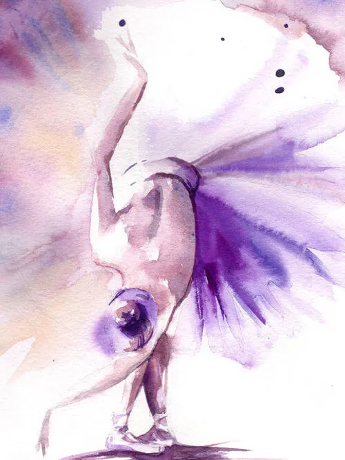 LoveMaze Watercolor Purple D