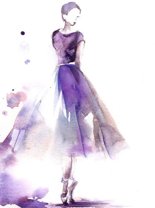 LoveMaze Watercolor Purple F